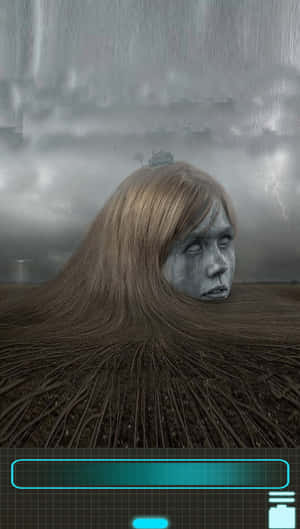 Surreal Hair Landscape Art Wallpaper