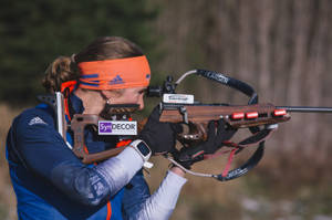 Susan Dunklee, An American Biathlete In Action Wallpaper