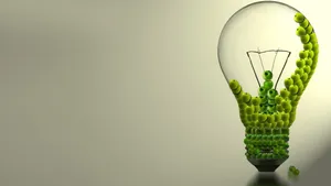 Sustainability Light Bulb Wallpaper
