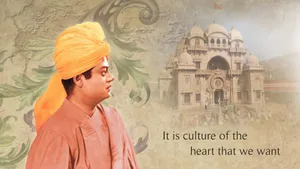 Swami Vivekananda Portrait Wallpaper
