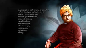 Swami Vivekananda Side-profile Photo Wallpaper