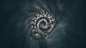 Swarm Of Zerg Organisms Launching Into Battle Wallpaper