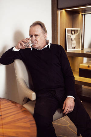 Swedish Actor Stellan Skarsgård Poses For King Magazine Photoshoot. Wallpaper