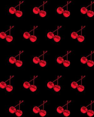 Sweet And Juicy Cherries, Perfect For A Summer Day. Wallpaper