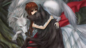 Sweet Anime Wolf Girl Wallpaper