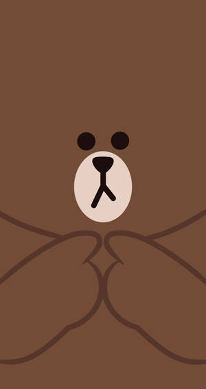 Sweet Brown Fan Art Line Friends Wallpaper