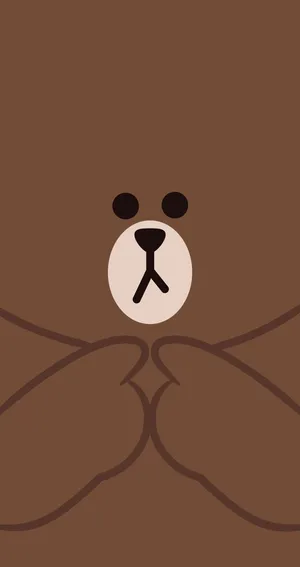 Sweet Brown Fan Art Line Friends Wallpaper