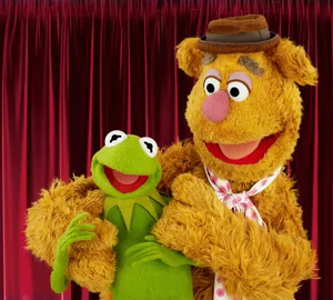 Sweet Fozzie Bear And Kermit Wallpaper