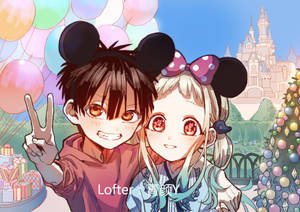Sweet Nene And Hanako Kun Desktop Digital Art Wallpaper