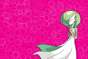 Download Shiny Blue Gardevoir Glowing Beautifully Wallpaper