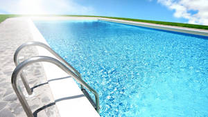 Swimming Pool Handrail Wallpaper