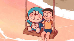Swing Doraemon 4k Wallpaper