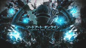 Sword Art Online Blue Logo Wallpaper