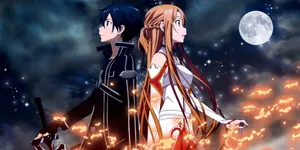 Sword Art Online Flames Wallpaper