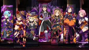 Sword Art Online Purple Art Wallpaper