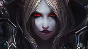 Sylvanas Windrunner Creepy Red Eyes Wallpaper