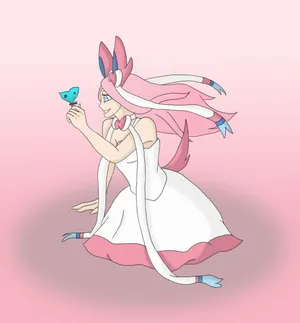 Sylveon Eevee Evolutions Human Wallpaper