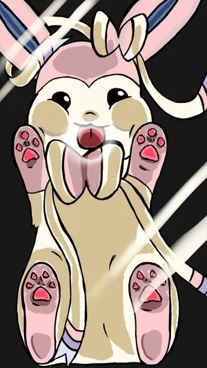 Sylveon Glass Phone Wallpaper