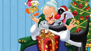 Sylvester, Granny And Tweety Wallpaper