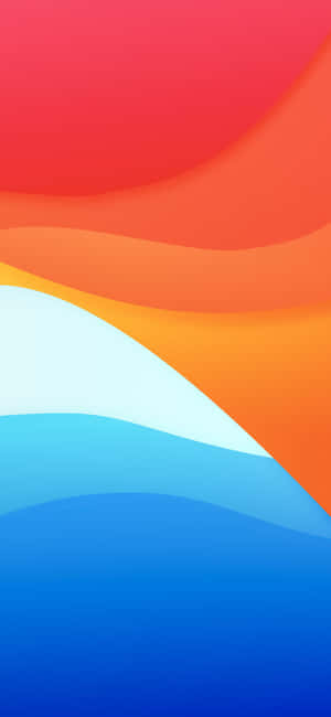 Symmetry Of Orange And Blue Wallpaper