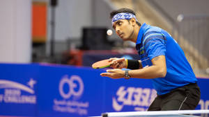 Table Tennis Professional Player Wallpaper