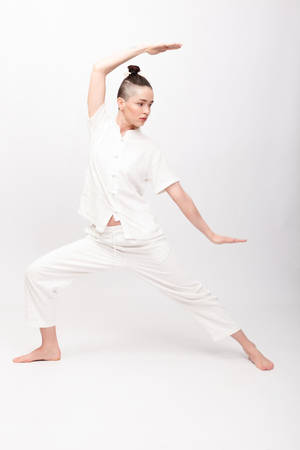 Tai Chi White Uniform Wallpaper