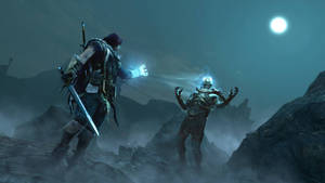 Tailon Fighting Shadow Of Mordor 4k Wallpaper