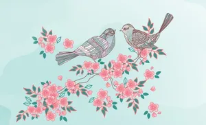 Take A Stroll Along The Shimmering Shores On A Beautiful Pastel Summer Day. Wallpaper