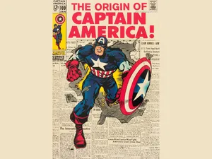 Take A Trip Back In Time With Retro Captain America Wallpaper