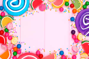 Take A Trip Through The Magical Land Of Candy Wallpaper