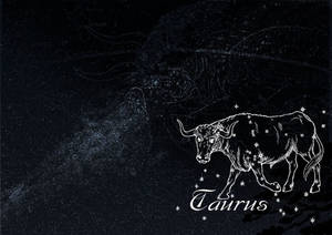 Take A Walk In The Beautiful Pastel Pink And Orange Of The Taurus Aesthetic Wallpaper