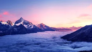 Take In The Beauty From The Top Of 4k Mountain Wallpaper