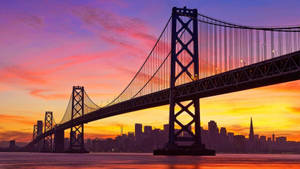 Take In The View Of San Francisco From A Distance Wallpaper