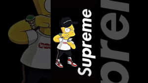 Take Your Style To The Next Level With Supreme Drip! Wallpaper