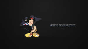 Take Your Work Or Entertainment With You With This Aesthetic Disney Laptop. Wallpaper