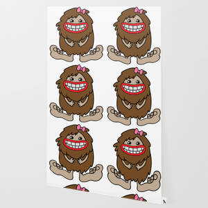 Tale From The Forest: A Bigfoot Mythical Creature Lurking In The Shadows Wallpaper