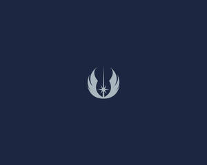 Tales Of The Jedi Symbol Dark Blue Backdrop Wallpaper