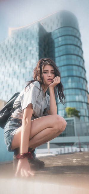 Tall Building Thailand Woman Wallpaper