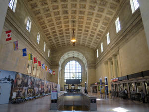 Tall Ceiling Of Union Station Wallpaper