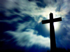 Tall Cross God Laptop Wallpaper