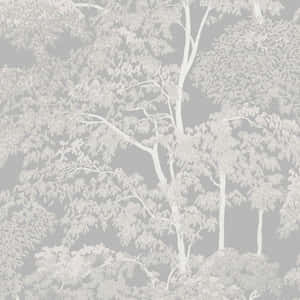 Tall Tree Branches Digital Painting Wallpaper