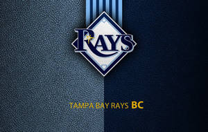 Tampa Bay Rays Blue Leather Logo Wallpaper