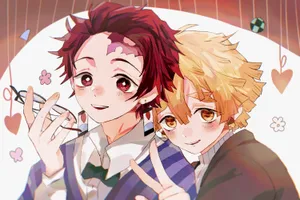Tanjiro And Zenitsu Wallpaper