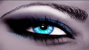 Tantalizing Blue Sad Eyes Wallpaper