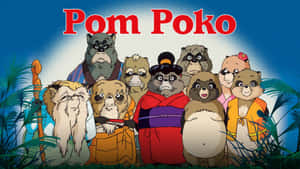 Tanuki Characters From Pom Poko Movie In A Forest Scene Wallpaper