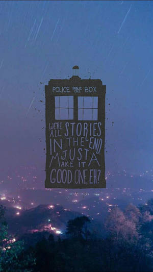 Tardis Telephone Doctor Who Artwork Wallpaper