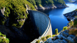 Tasmania Gordon Dam Wallpaper