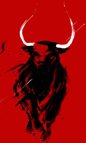 Taurus Red Painting Wallpaper