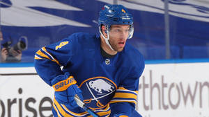 Taylor Hall Blue Buffalo Sabres Uniform Wallpaper