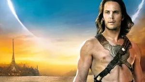 Taylor Kitsch As John Carter In Action Wallpaper